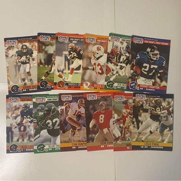 1989 - 1990  Pro Set Football Cards Lot of 71 Cards Vintage - Picture 7 of 8